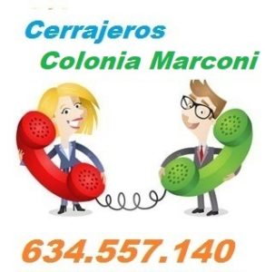 Telefono de la empresa cerrajeros Colonia Marconi