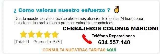 cerrajeros Colonia Marconi precios